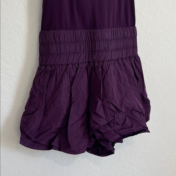 Free People Movement Way Home Shortskie Purple Romper - Picture 3 of 8